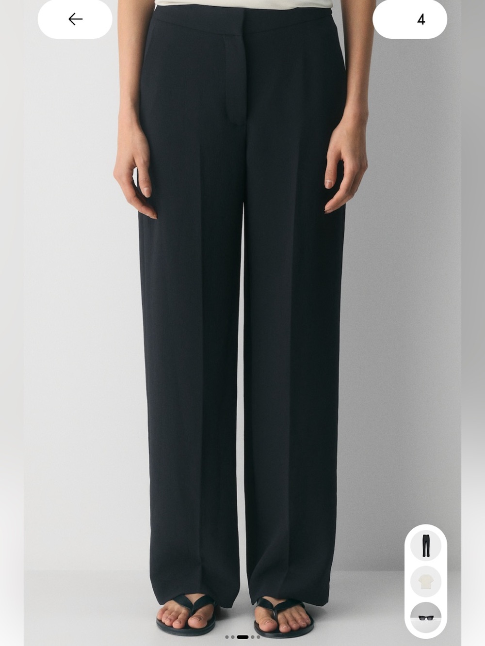Wilfred Limitless Trouser Pant Black Crepette 8